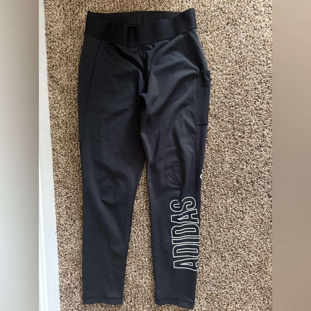 Adidas Black Leggings with Logo